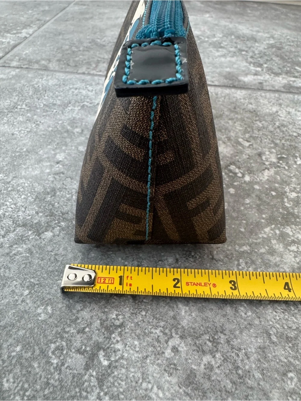 Fendi Zucca Spalmati Fortune Fish Small pouch vintage
